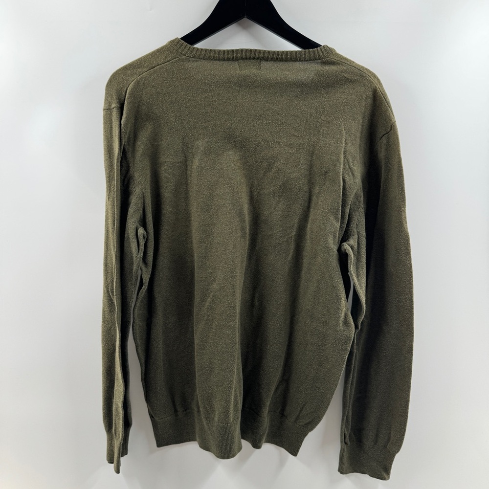 Old Navy Olive Green V-Neck Sweater Men’s Size Large Long Sleeve - Picture 6 of 6